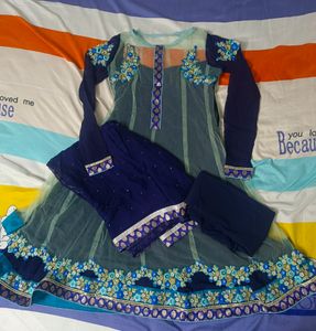 Beautiful Party Wear Dress With Dupatta And leggin