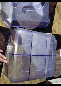 Acrylic Storage Box - Clear Organizer 6 compartmen