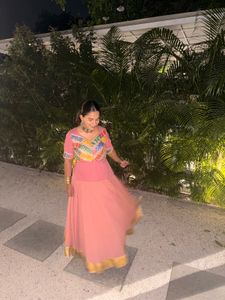 Stylish Pink Lehenga Choli Set