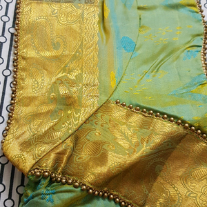 Blue silk saree from RMkv Chennai