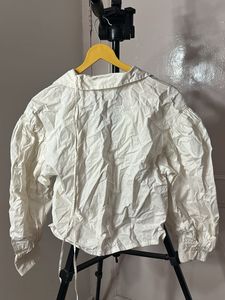 Zara White Lace Design Shirt