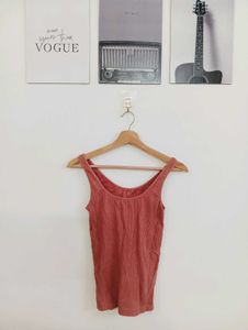 Ribbed Tank Top - Coral