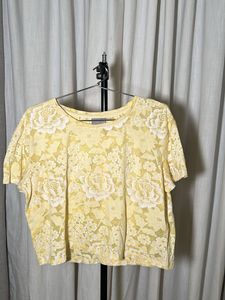 Vero Moda Yellow Floral Print Top