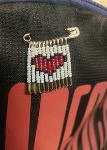 Pixel Heart Bead Charm ❤️