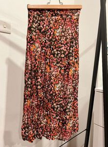 Floral Print Maxi Skirt