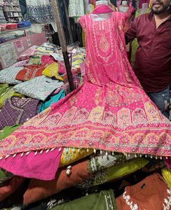 Beautiful pinky Kurta Set with Dupatta