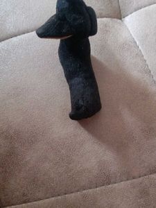 Cute Black Dog Plush Toy