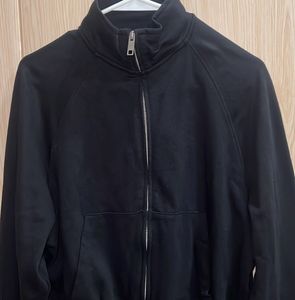 Zara Black Zip-Up Cropped Jacket