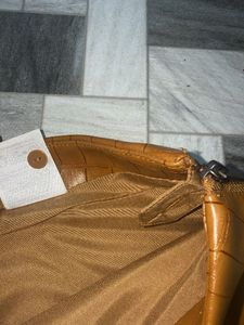 Brown Faux Leather Mini Skirt