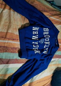 Blue Brooklyn New York Graphic Sweatshirt