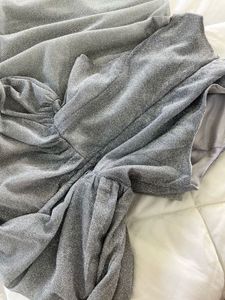 Sparkly Silver Maxi Dress