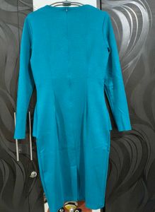 Teal Peplum Dress
