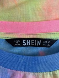 SHEIN Tie-Dye Bodycon Mini Dress