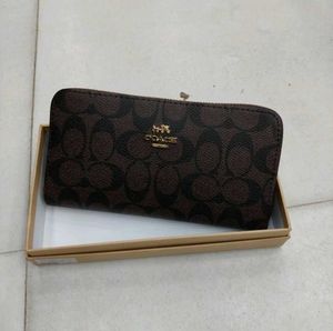 Coach Signature Brown Wallet