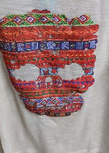 Skull Colourful Graphic T-Shirt - L Size