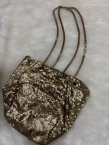 Gold Mesh Handbag