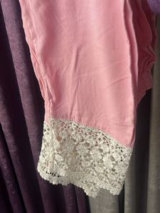 Pink Embroidered Kurta Set
