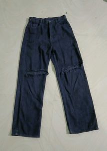 Dark Wash Ripped Jeans