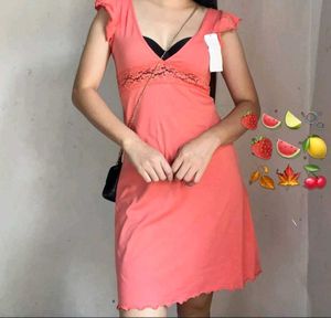 Coral Lace Trim