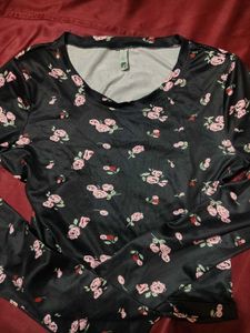 Floral Print Long Sleeve Top