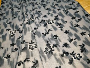 Grey Floral Palazzo Pants