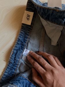 H&amp;M Wide Leg Blue Jeans