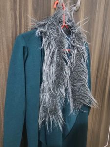 Stylish Teal Waterfall Jacket