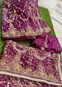 Exquisite Purple Embroidered Lehenga Choli
