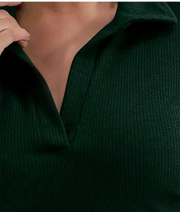 💗🌸Ribbed Collared Long Sleeve Top💗🌸