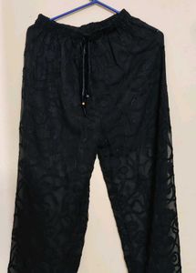 Elegant Black Embroidered Dupatta