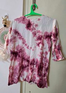Women's Tie-Dye Embroidered Kurta