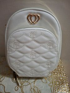 Valentine Gift White Backpack
