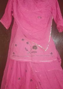 Pink Rajputi poshak