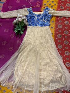 Golden Anarkali Suit For Women