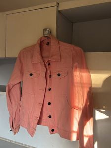 Style up -Women's light Pink Denim Jacket