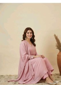 Elegant Pink Kurta Set with Dupatta
