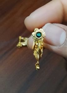 Elegant Gold-Tone Jhumka Earrings