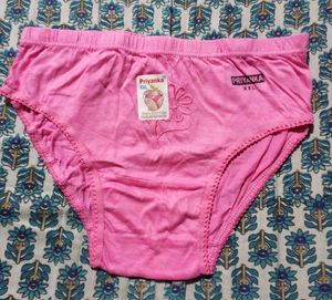 Priyanka Pink Cotton Briefs - Comfortable & Stylis