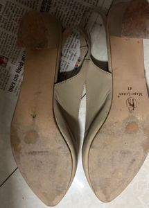 Elegant Beige Slingback Heels