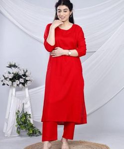 Vibrant Red Kurta Set