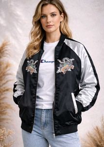 Embroidered Bomber Jacket