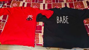 over size of 2 T-Shirts