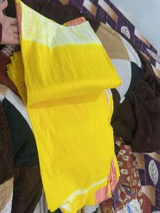 Yellow Printed Dupatta