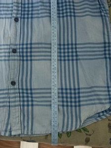 Blue Plaid Long Sleeve Shirt