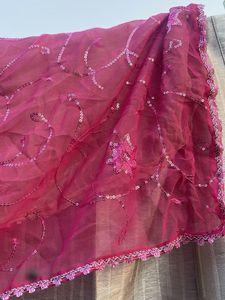 Embroidered Ombre Dupatta