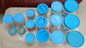 Blue Container For Kitchen - 16 Boxes