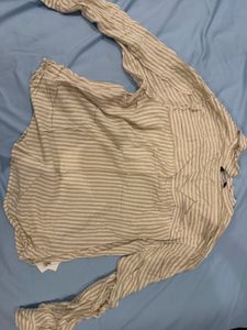 Striped Button-Up Shirt