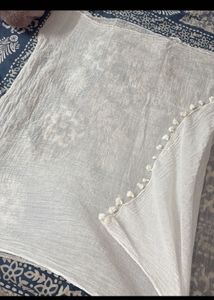 (SALE)White Tassel Dupatta/Scarf