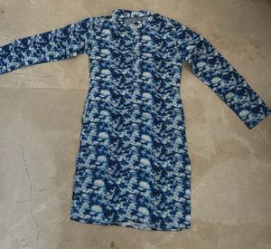 Stylish Blue Tie-Dye Kurta