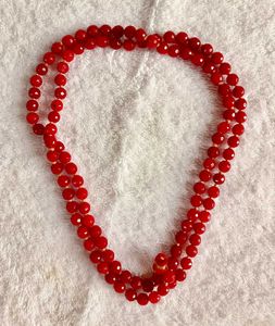 Diamond Cut Real Ruby Mala, 108 beads